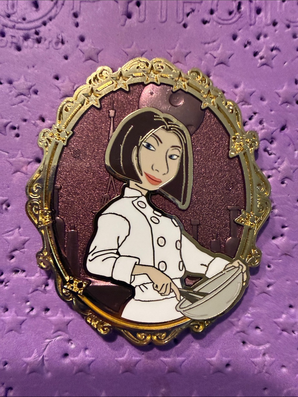 Disney Pixar Ratatouille character portrait enamel pin- Colette